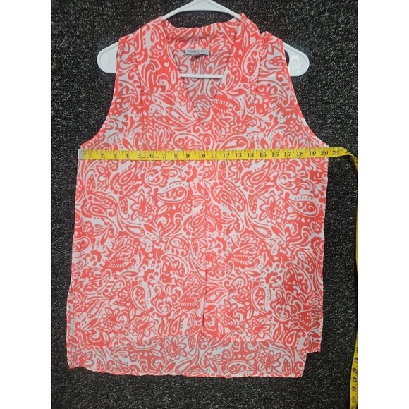 Floral And Ivy Women Blouse Polyester Sleeveless Spring Floral Medium M NWOT - Picture 6 of 7